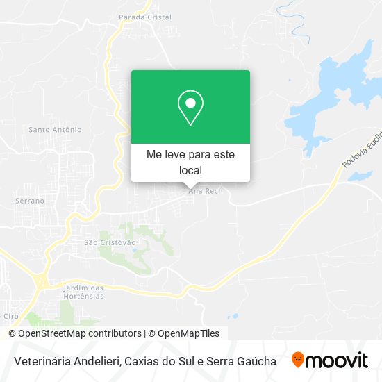 Veterinária Andelieri mapa