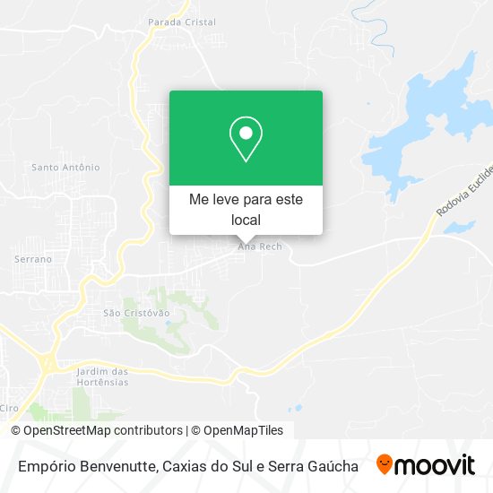 Empório Benvenutte mapa