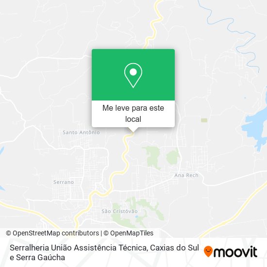 Serralheria União Assistência Técnica mapa
