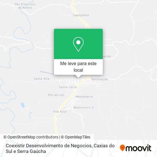 Coexistir Desenvolvimento de Negocios mapa