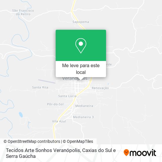 Tecidos Arte Sonhos Veranópolis mapa