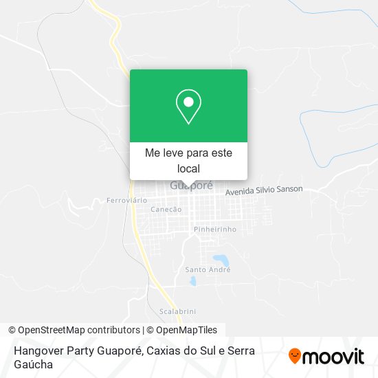 Hangover Party Guaporé mapa