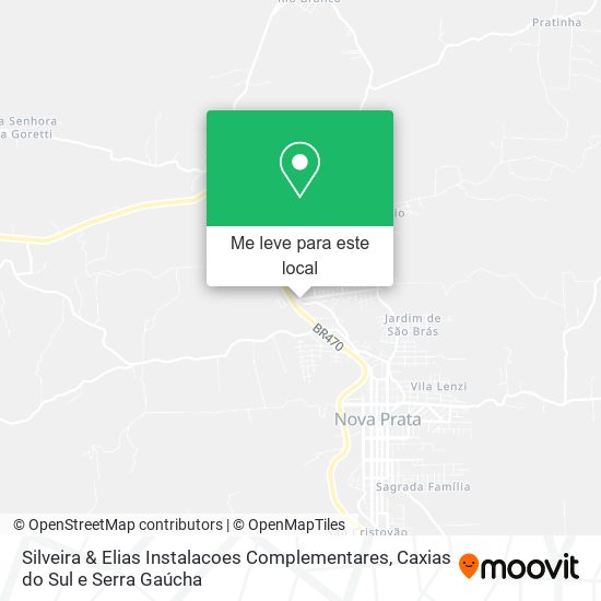 Silveira & Elias Instalacoes Complementares mapa