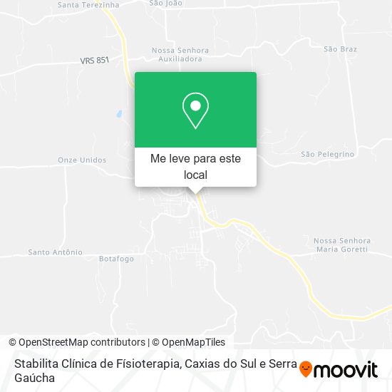 Stabilita Clínica de Físioterapia mapa