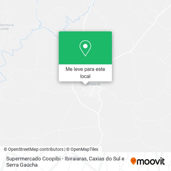 Supermercado Coopibi - Ibiraiaras mapa
