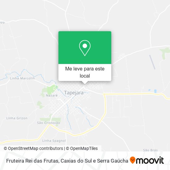 Fruteira Rei das Frutas mapa