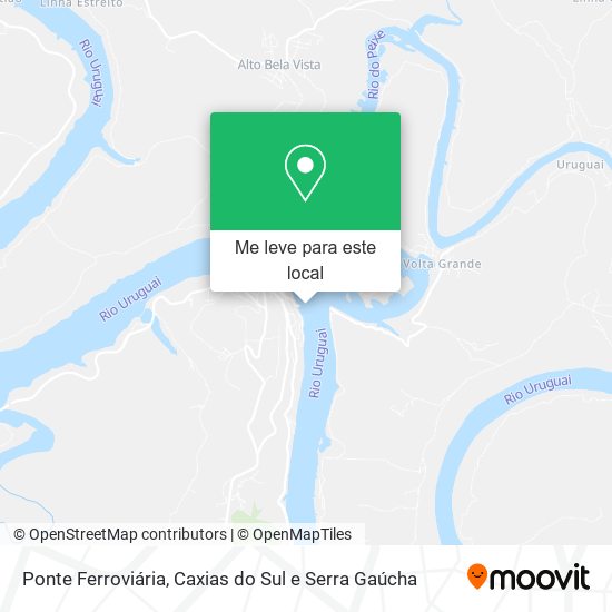 Ponte Ferroviária mapa
