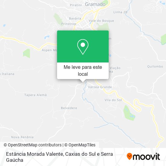 Estância Morada Valente mapa