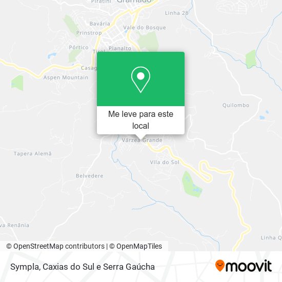 Sympla mapa