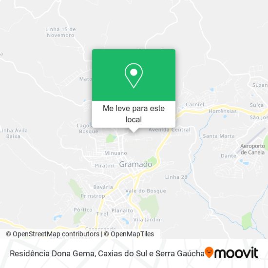 Residência Dona Gema mapa