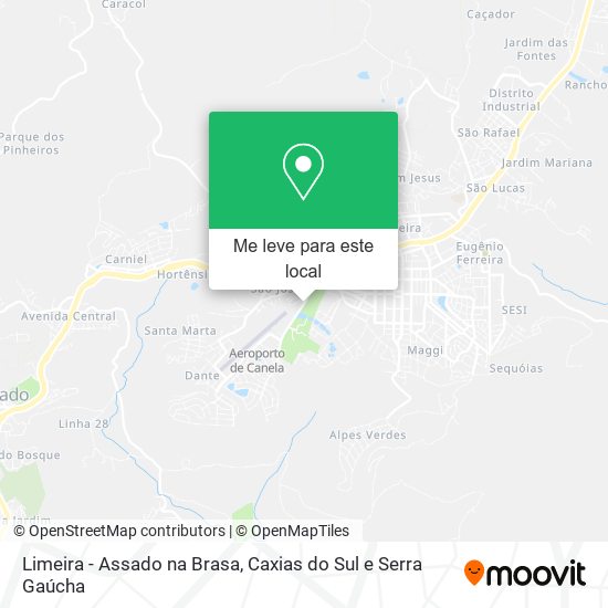 Limeira - Assado na Brasa mapa
