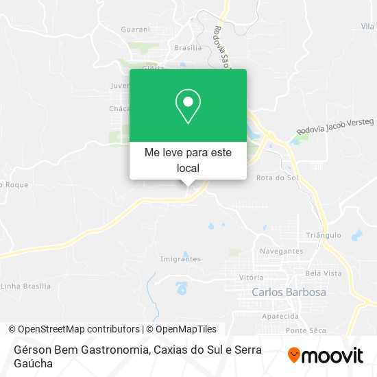 Gérson Bem Gastronomia mapa