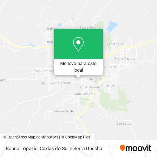 Banco Topázio mapa