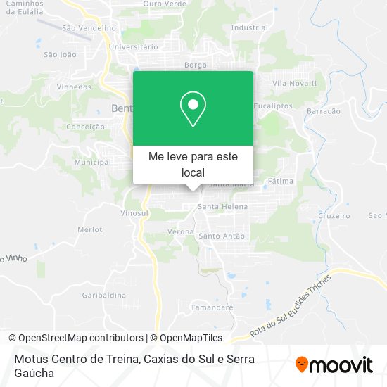 Motus Centro de Treina mapa