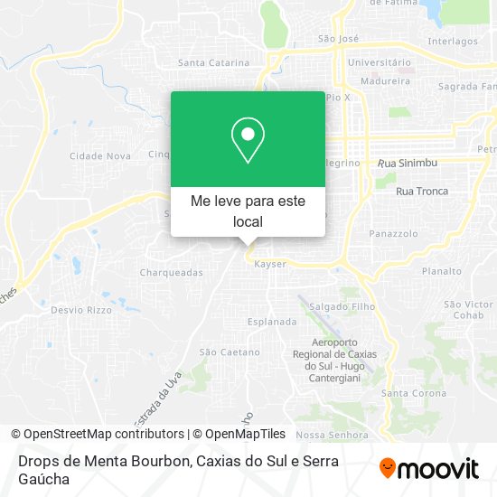 Drops de Menta Bourbon mapa