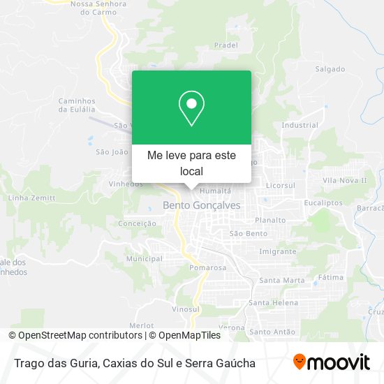 Trago das Guria mapa