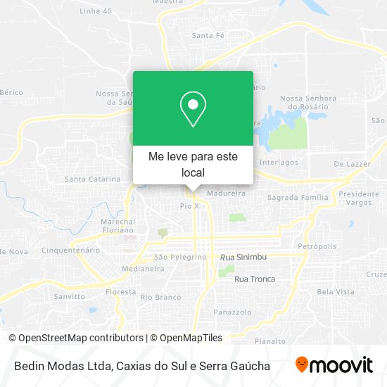 Bedin Modas Ltda mapa