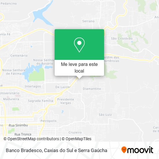 Banco Bradesco mapa