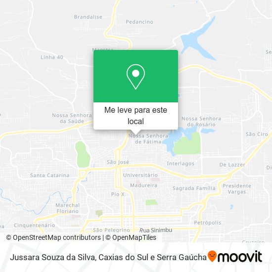 Jussara Souza da Silva mapa