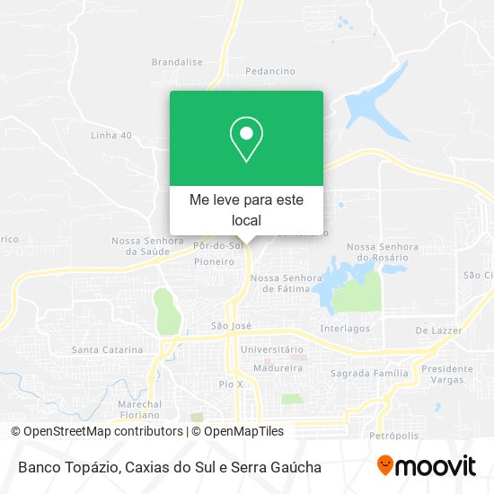 Banco Topázio mapa