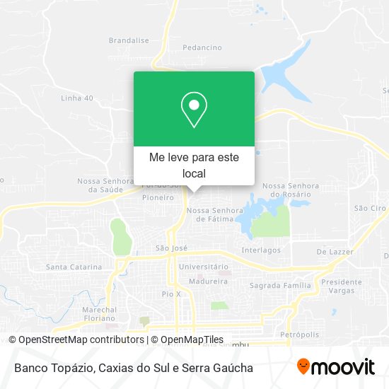 Banco Topázio mapa