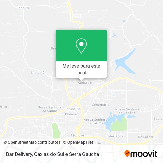 Bar Delivery mapa