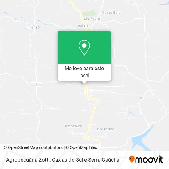 Agropecuária Zotti mapa
