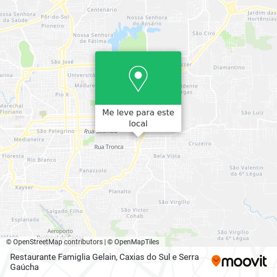 Restaurante Famiglia Gelain mapa