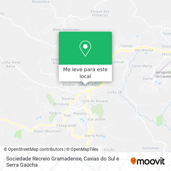 Sociedade Recreio Gramadense mapa