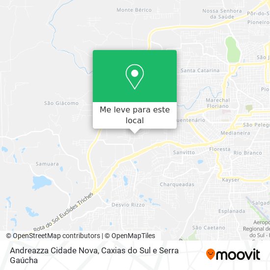 Andreazza Cidade Nova mapa