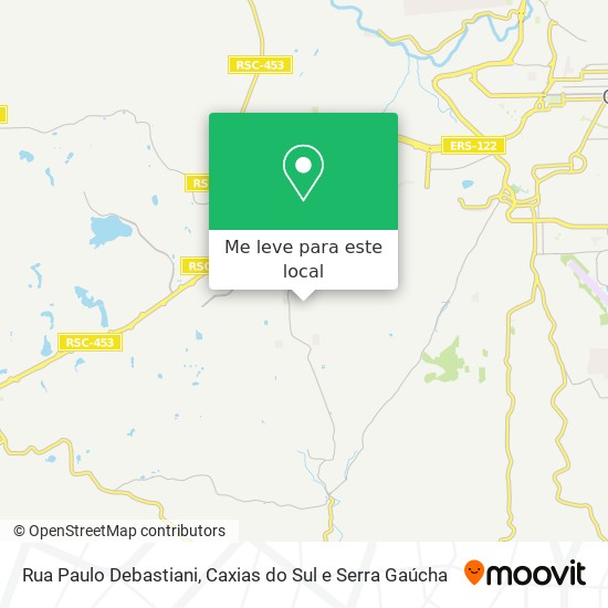 Rua Paulo Debastiani mapa