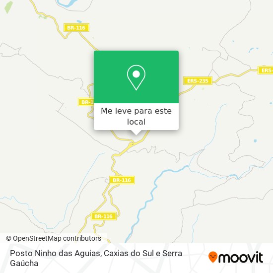 Posto Ninho das Aguias mapa