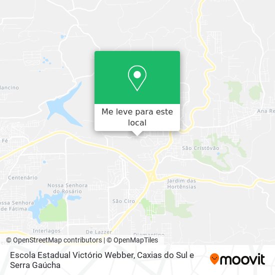 Escola Estadual Victório Webber mapa