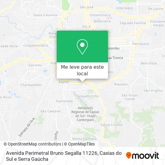 Avenida Perimetral Bruno Segalla 11226 mapa