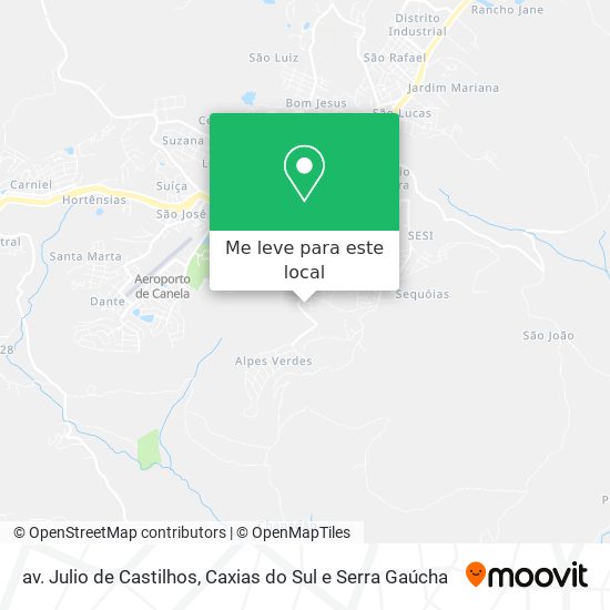 av. Julio de Castilhos mapa
