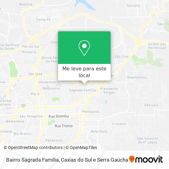 Bairro Sagrada Família mapa
