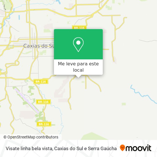 Visate linha bela vista mapa
