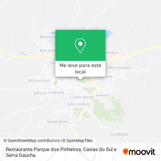 Restaurante Parque dos Pinheiros mapa
