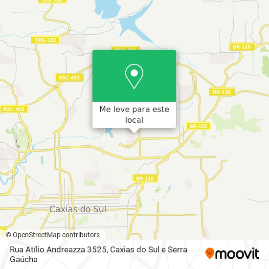 Rua Atílio Andreazza 3525 mapa