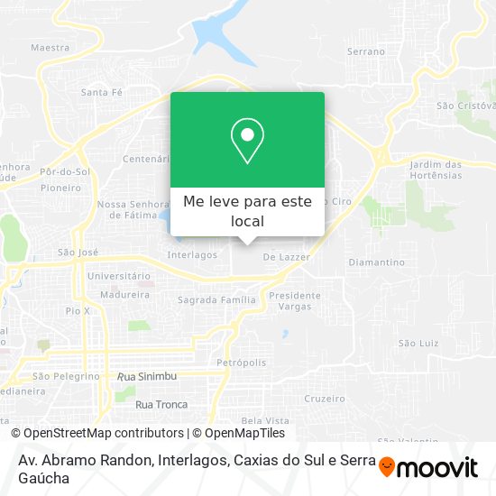 Av. Abramo Randon, Interlagos mapa