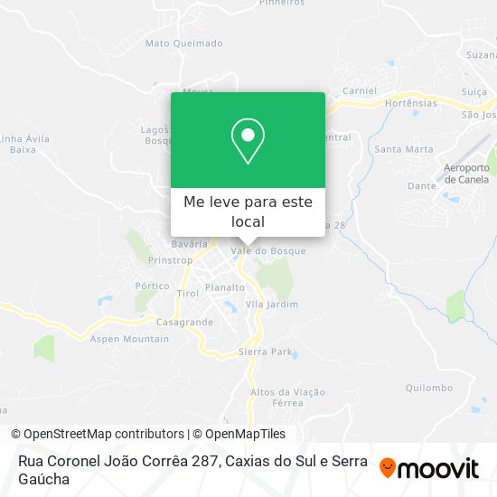 Rua Coronel João Corrêa 287 mapa
