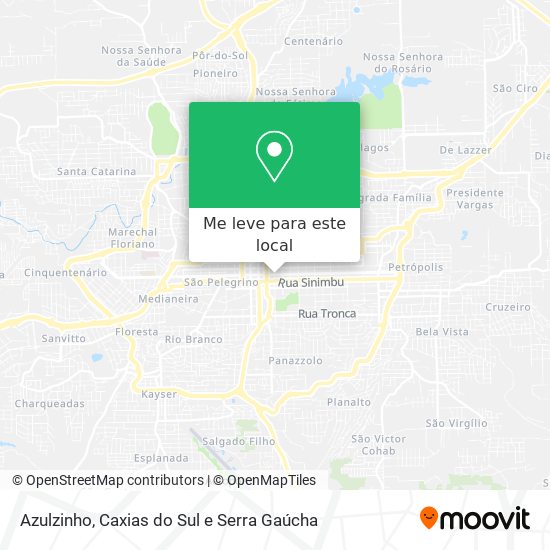 Azulzinho mapa