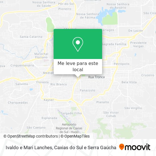 Ivaldo e Mari Lanches mapa
