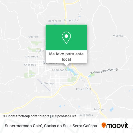 Supermercado Cairú mapa