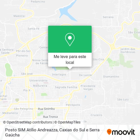 Posto SIM Atílio Andreazza mapa