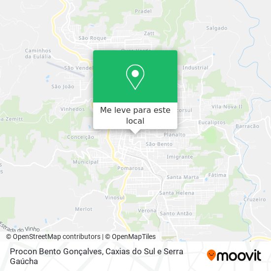 Procon Bento Gonçalves mapa