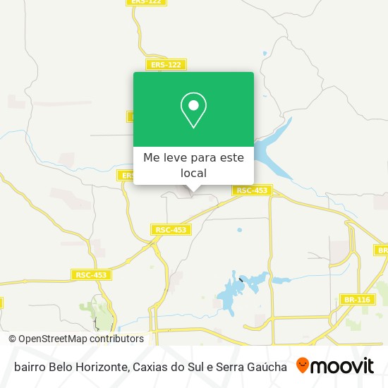 bairro Belo Horizonte mapa