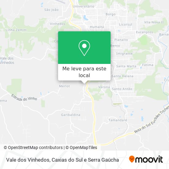 Vale dos Vinhedos mapa