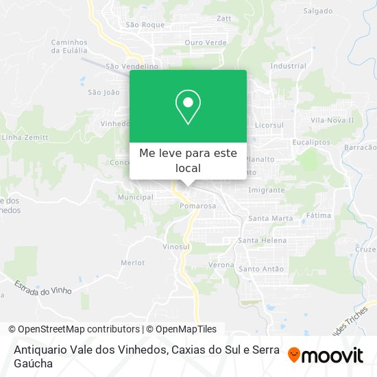 Antiquario Vale dos Vinhedos mapa