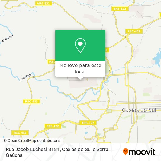 Rua Jacob Luchesi 3181 mapa